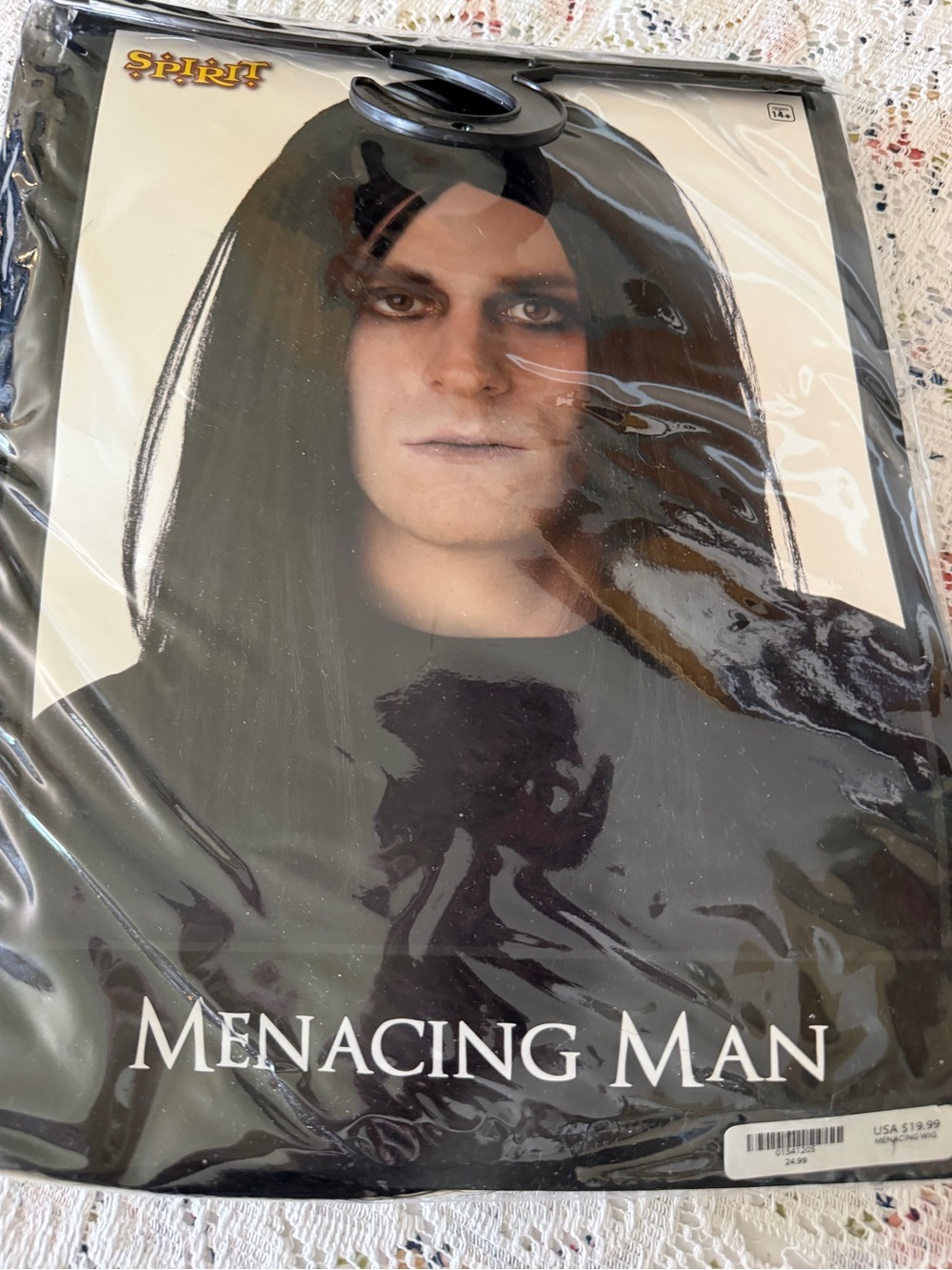 Spirit Menacing Man Costume Wig - Black